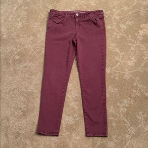 American Eagle Outfitters Plum Jeggings
